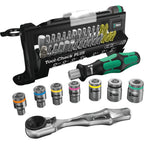 Wera bit- dopsleutelset | 39-delig | sleuf ph pzd t ratel 7 doppen | 1 stuk - 05056490001 - 05056490001