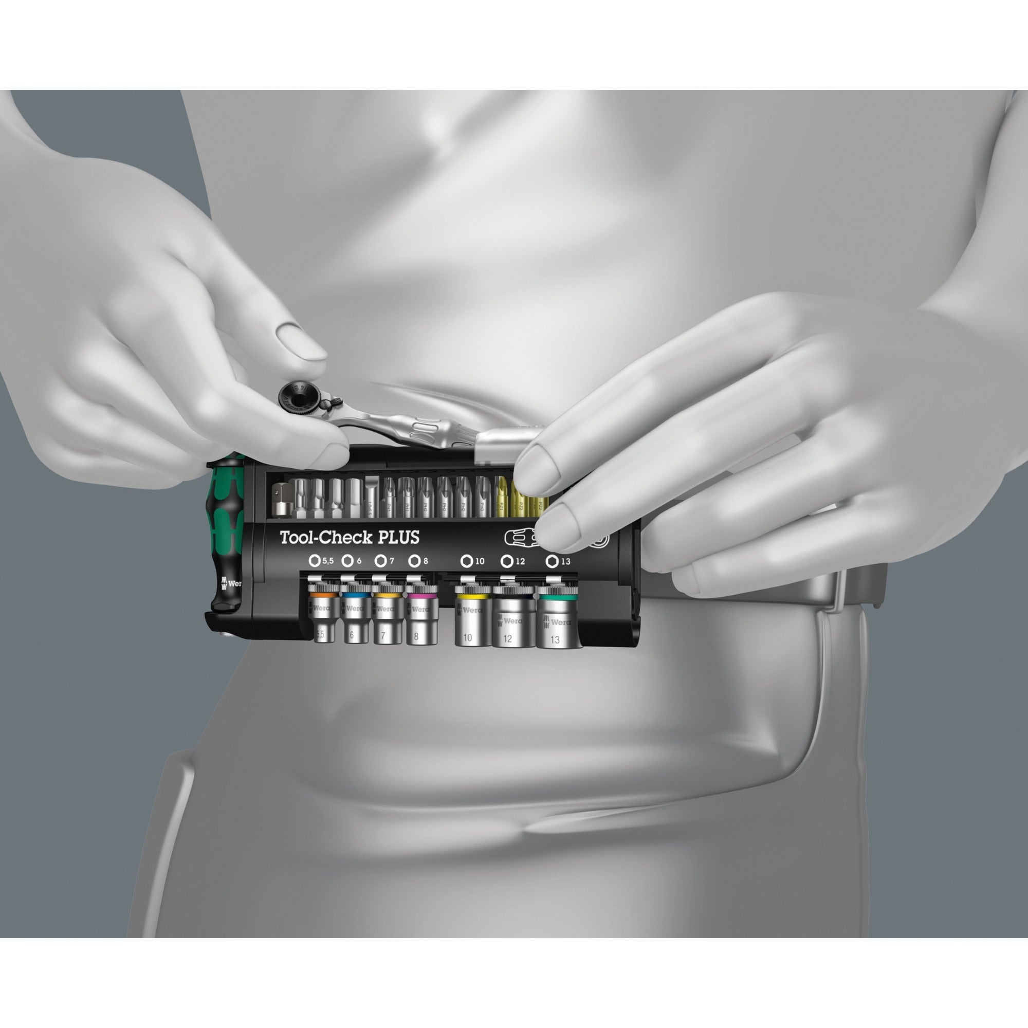 Wera bit- dopsleutelset | 39-delig | sleuf ph pzd t ratel 7 doppen | 1 stuk - 05056490001 - 05056490001