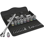 Wera zyklop metal-knarrens.8100 sb7 3 8 gereedschapsset ( 28-delig )