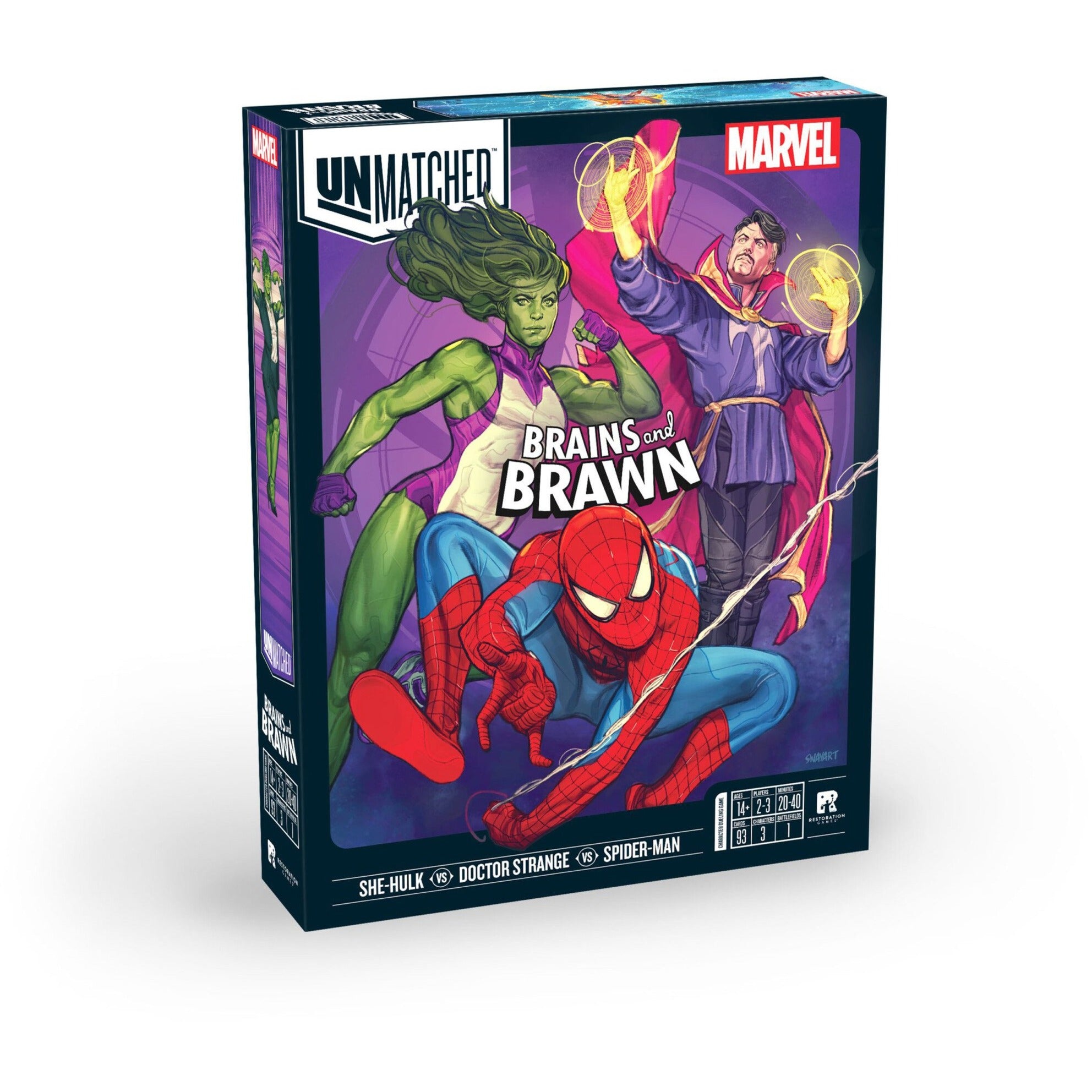 White Goblin Games Unmatched Marvel: Brains Brawn