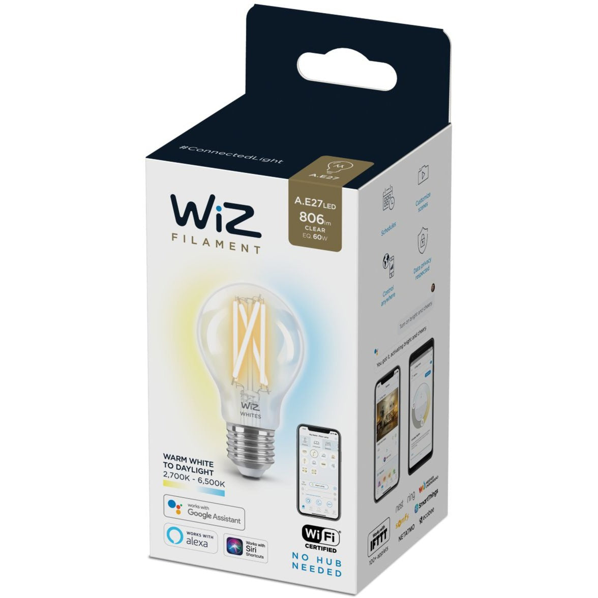 WiZ Filament doorzichtig A60 E27