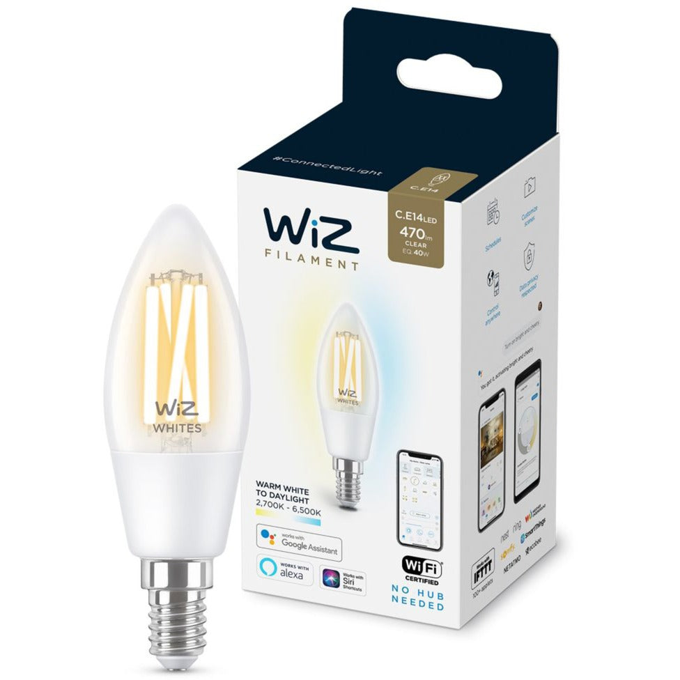 WiZ Filament doorzichtig C35 E14