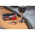 Wiha bitset flipselector standard 25 mm (zwart rood, torx® 13-delig 1 4 c6,3 met riemclip)