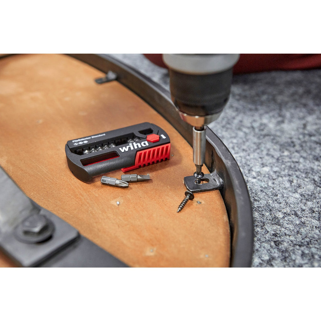 Wiha bitset flipselector standard 25 mm phillips, pozidriv, torx® 15-delig 1 4 c6,3 met riemclip in blister - 39060 - 39060a