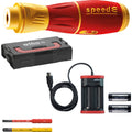 Wiha 44318 | e-schroevendraaier speede® ii electric | 7-dlg | met slimbits | accu's en usb-oplader in l-boxx mini - 44318