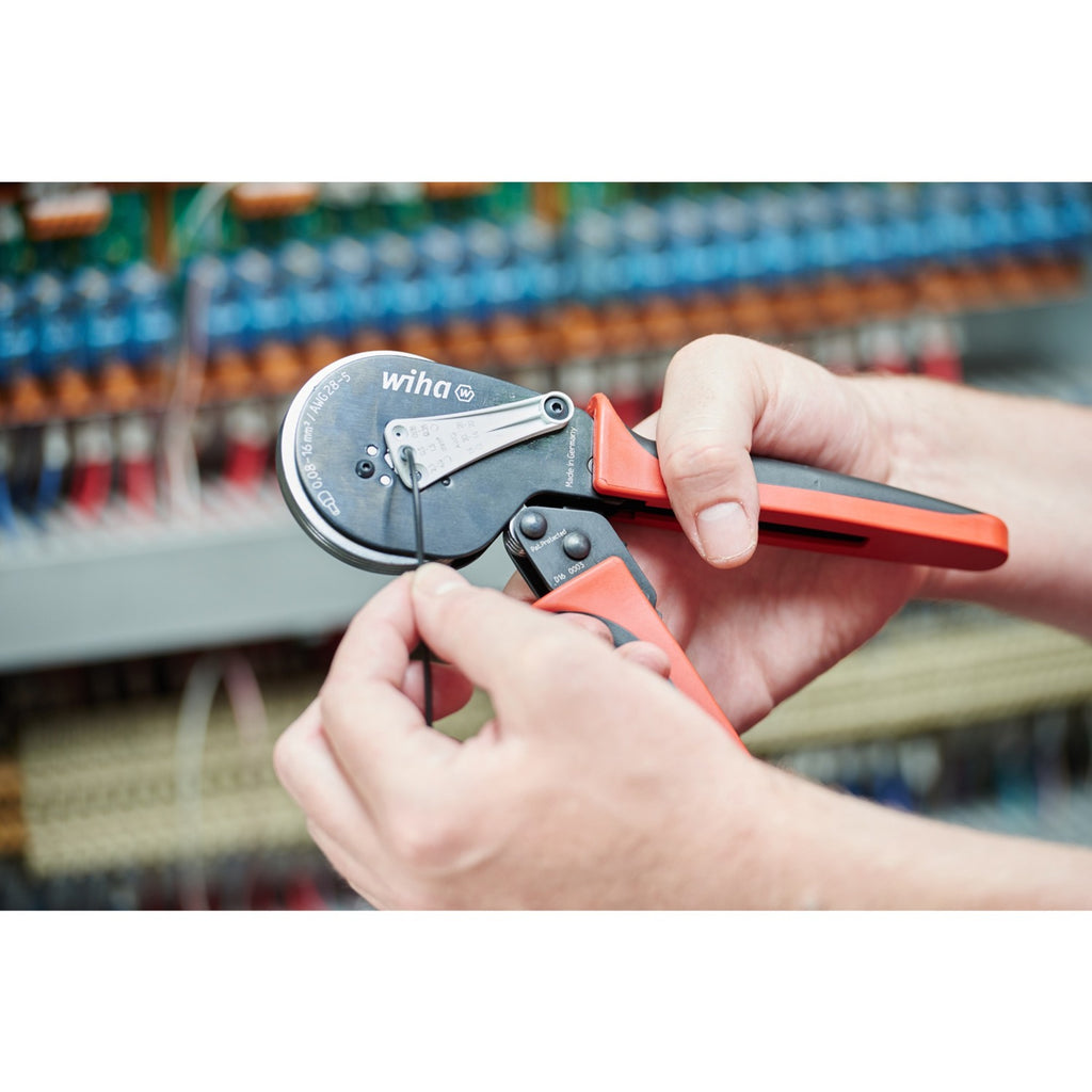 Wiha 41246 | krimpgereedschap automatisch | voor adereindhulzen | zeskantpersing | tot 16 mm² - 41246