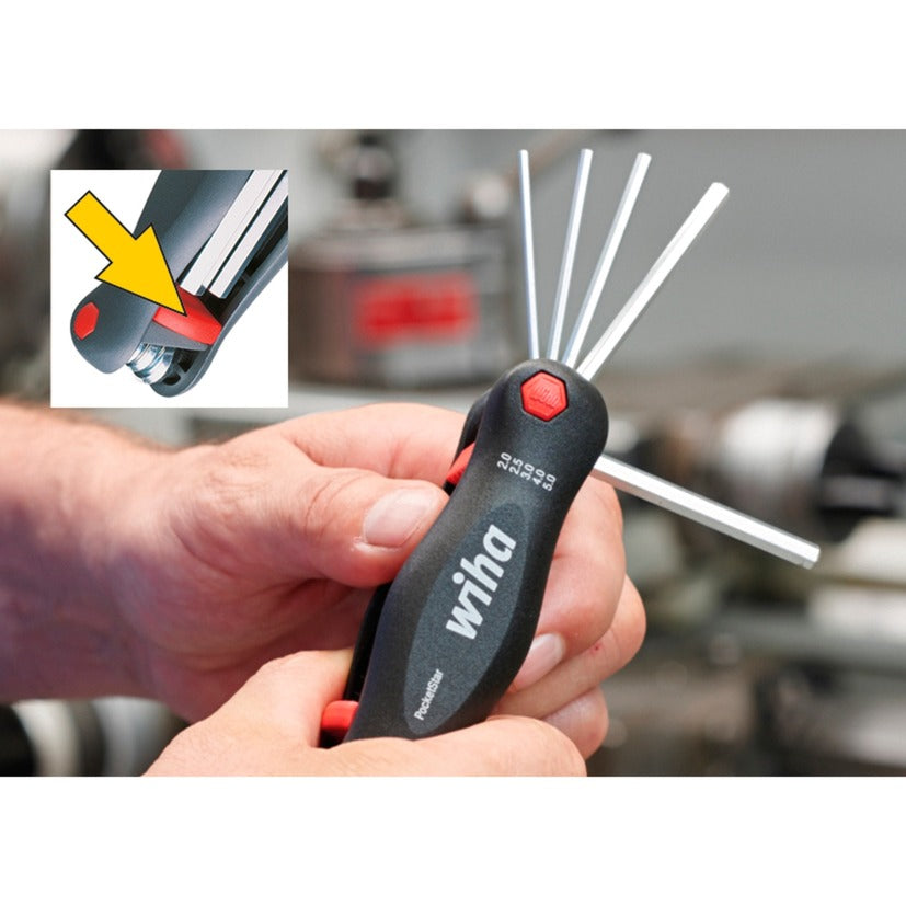 Wiha multitool mini pocketstar (zwart, 8-delig)