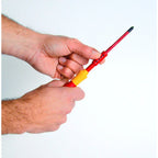 Wiha schroevendraaier en bitset slimvario (rood geel, sleufkop, pozidriv, plusmin pozidriv 10-delig incl. opvouwbaar etui)