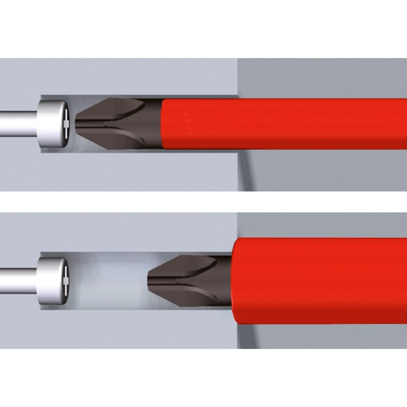 Wiha schroevendraaier met bitmagazijn liftup electric (rood geel)