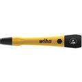 Wiha schroevendraaierhandgreep esd magnetisch (geel zwart, voor 4 mm microbits)