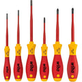 Wiha schroevendraaierset softfinish electric slimfix (rood geel, 6-delig)