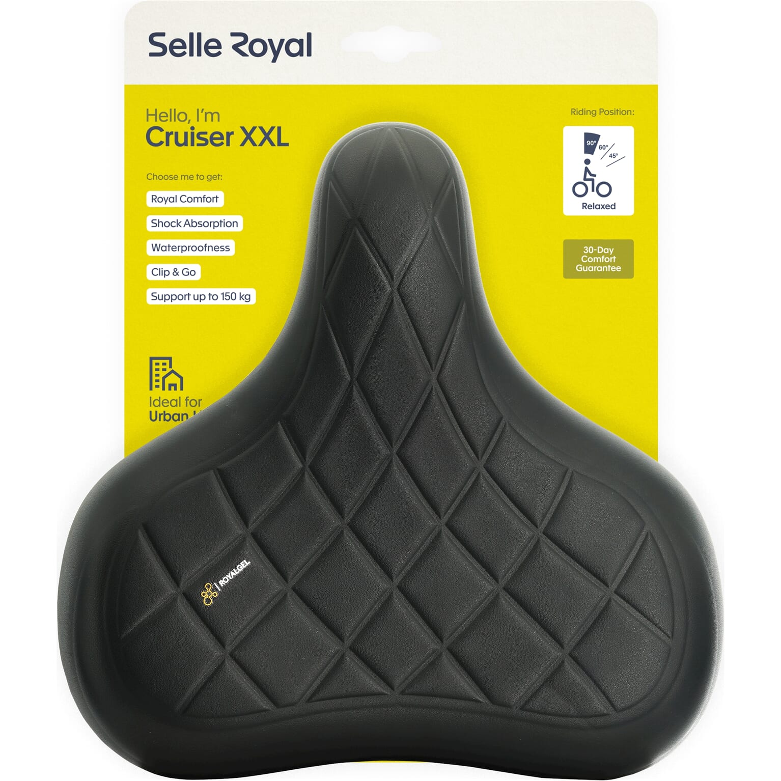 Selle royal zadel cruiser relaxed xxl zwart