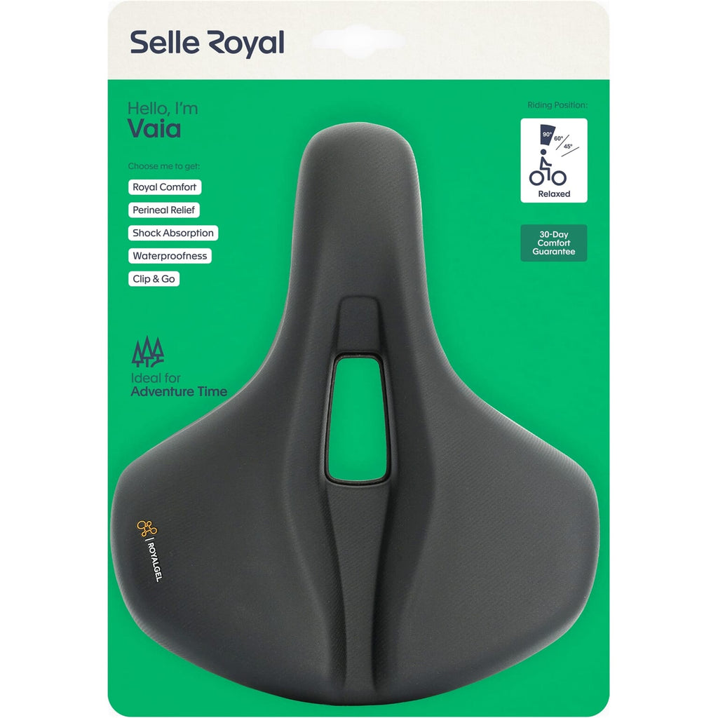 Selle royal zadel vaia relaxed zwart