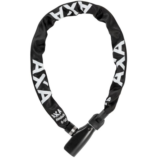 Axa Kettingslot absolute 8-90 met polyester hoes - zwart