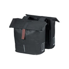BASIL Tas city dubbel zwart | 28-32l