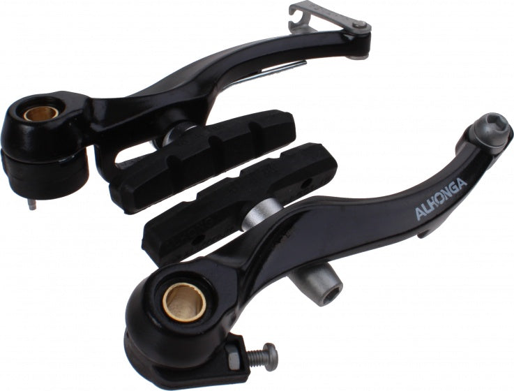 V-brake rem-set zwart voor + achter compleet