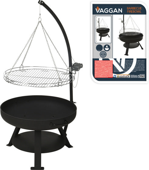 Progarden vuurschaal met barbecuerooster vaggan 60 cm
