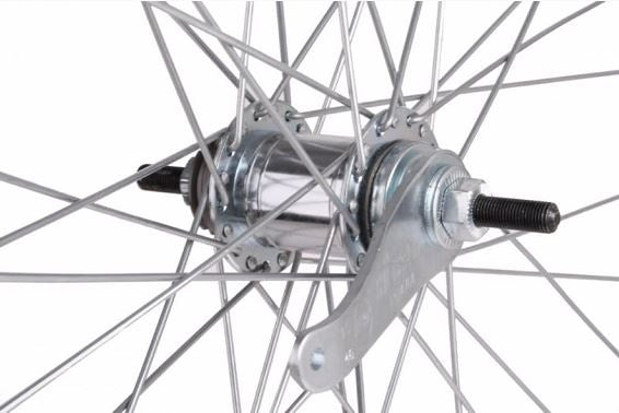 Achterwiel 28x1 1 2 zwart, KT remnaaf, spaak 13, Westwood profiel aluminium velg.