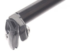 zadelpen vast 30.9 x 350 mm aluminium zwart