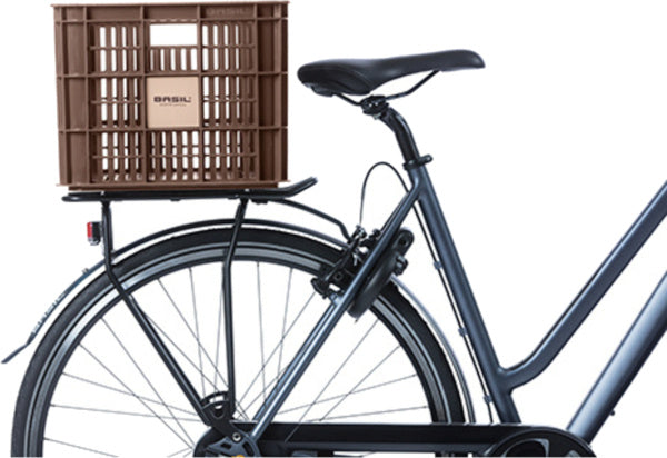Basil fietskrat L - groot - 40 liter - bruin