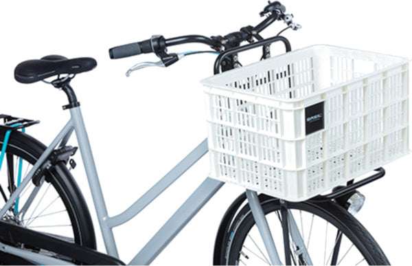 Basil fietskrat L - groot - 40 liter - wit