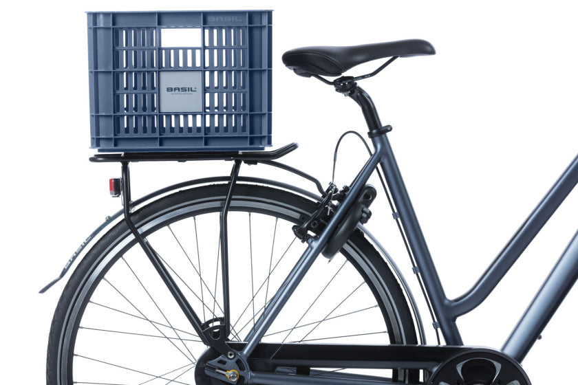Basil fietskrat M - medium - 29.5 liter - blauw