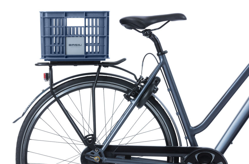 Basil fietskrat S - klein - 17.5 liter - blauw