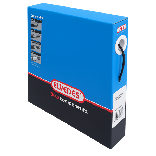 Elvedes Schakel buitenkabel zwart met voering 30 m ø 4,1 mm