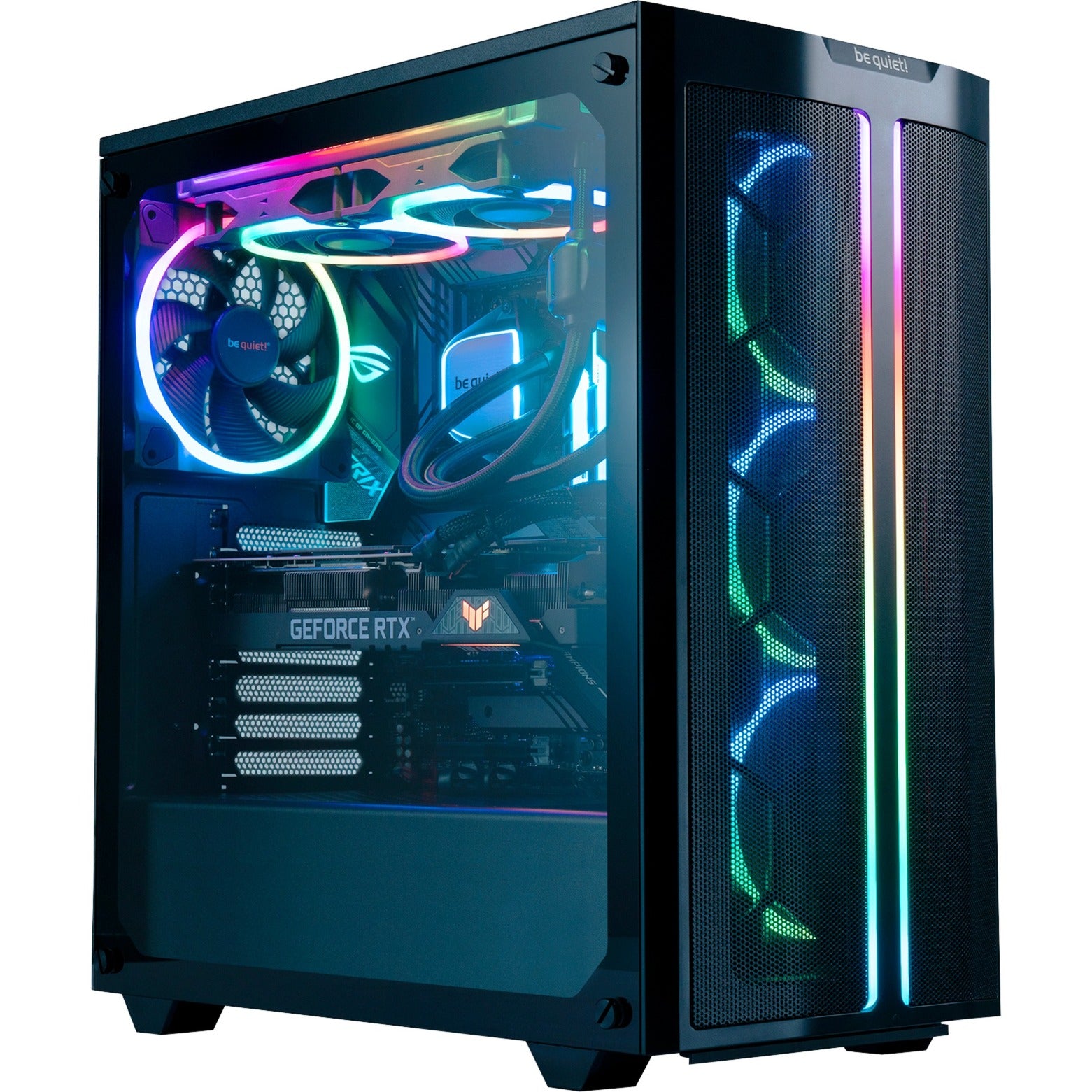 Be quiet! light wings pwm high-speed rgb case fan (zwart, 140 x 140 x 25 mm)
