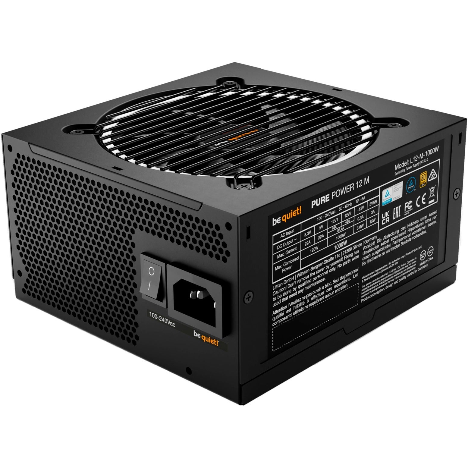 Be quiet! Pure 12M 1000W