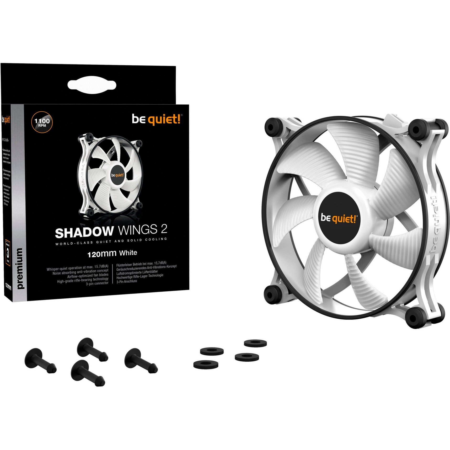 Be quiet! Be quiet! Shadow 2 White 120 mm