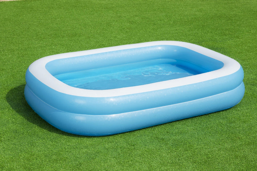 Bestway opblaasbaar zwembad 262x175x51 cm blauw wit