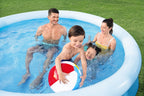 Bestway zwembad fast set rond 305x66 cm blauw