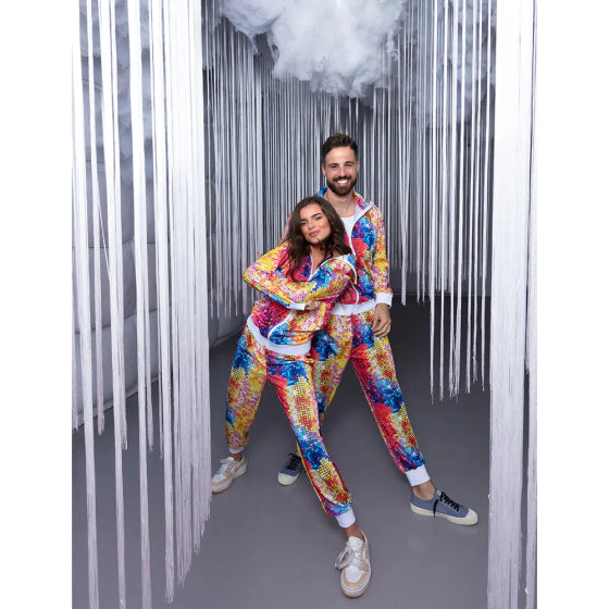 Boland Disco dude trainingspak heren multicolor maat L