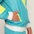 Boland Retro Trainingspak Heren Polyester Blauw maat L