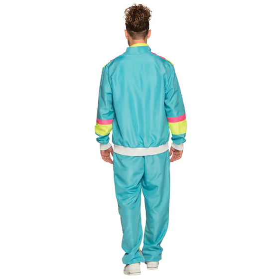 Boland Retro Trainingspak Heren Polyester Blauw maat L