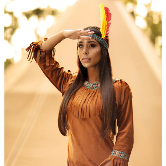 Boland Verkleedpak Indiaan Young Deer Dames Bruin Maat M