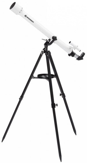bresser telescoop az refractor 60 900 staal alu wit