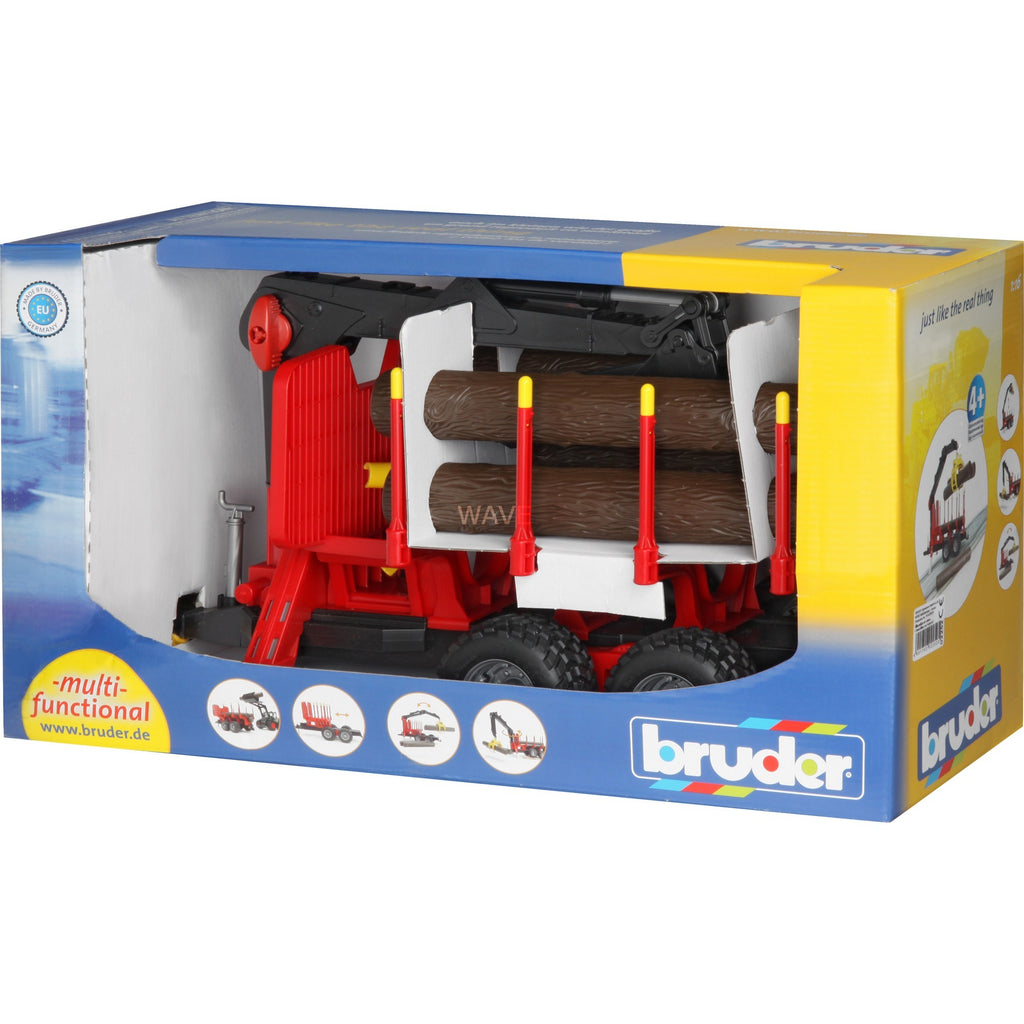 Bruder bosbouw aanhanger met kraan