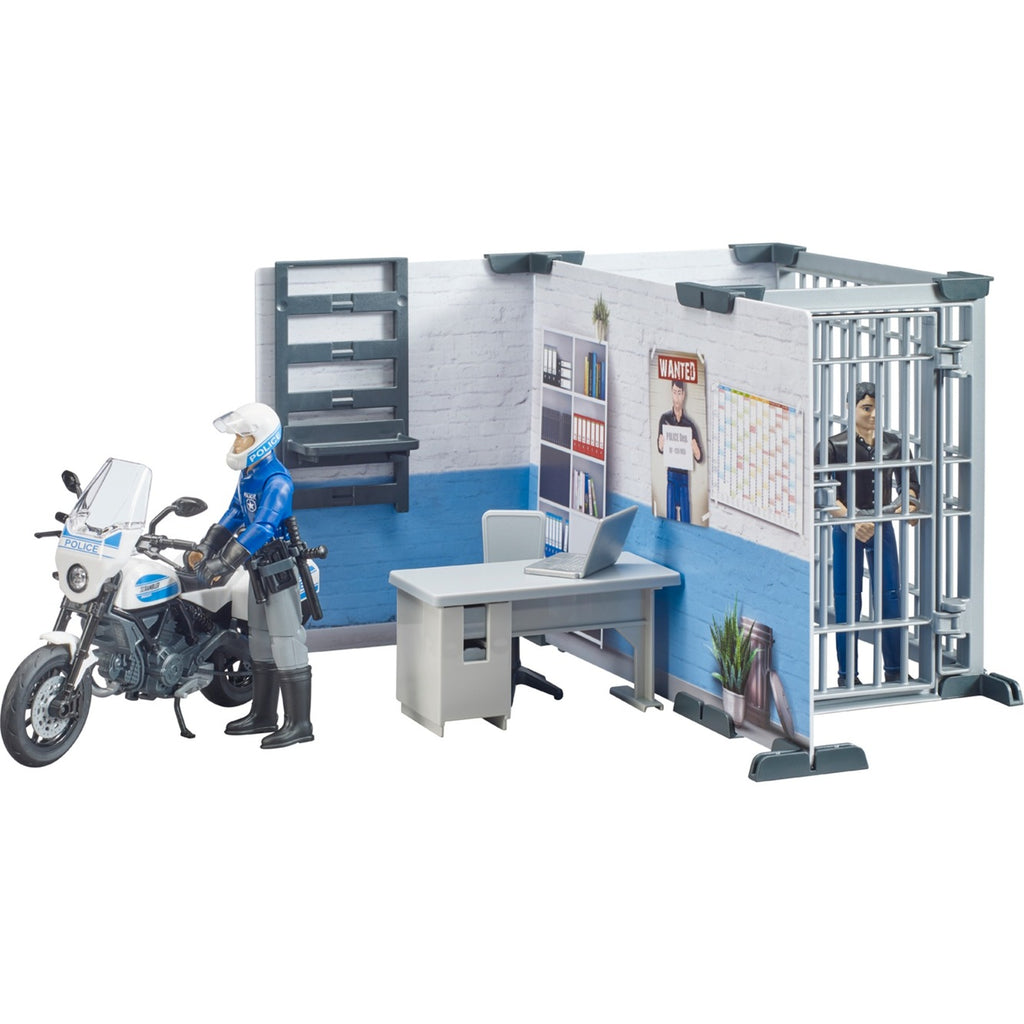 Bruder politiebureau met motor b world