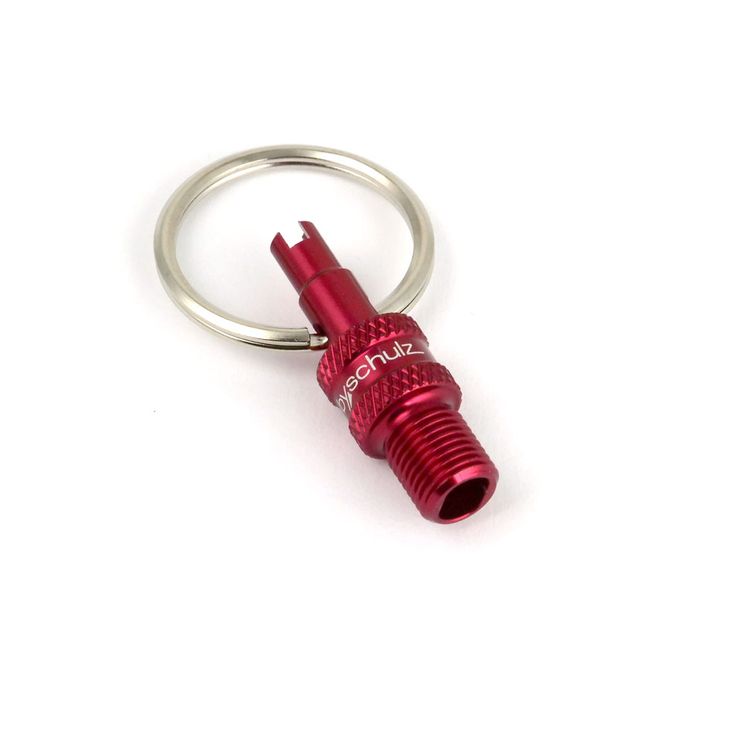 By,schulz ventieladapter mini sv dv -> av rood