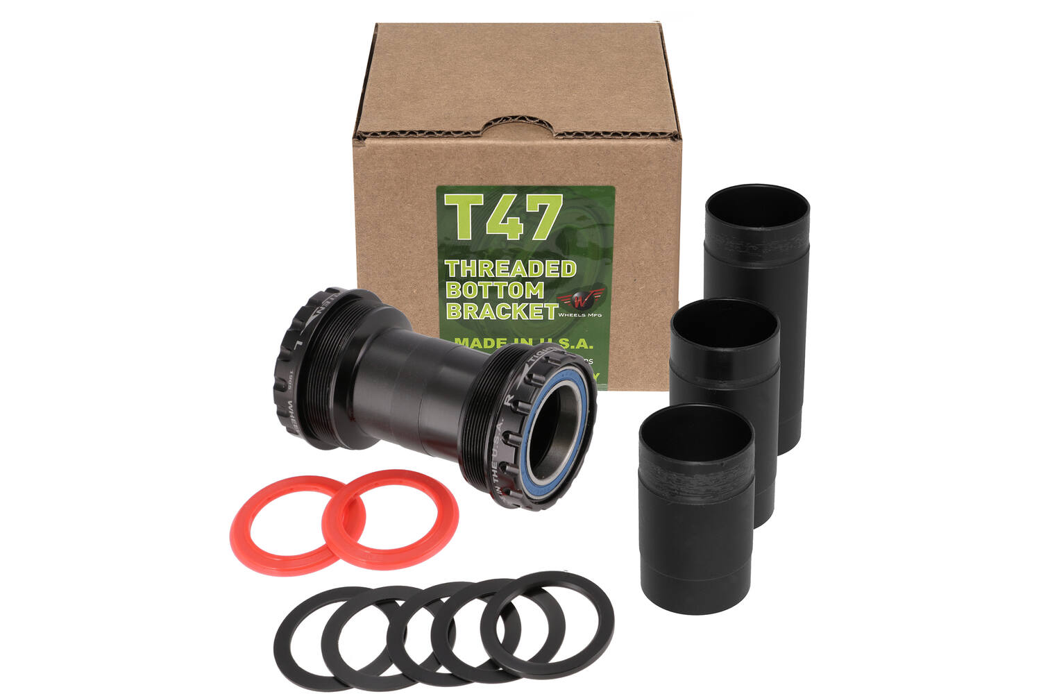 Wheels manufacturing wheels mfg - trapas t47 outboard sram dub abec 3 zwart