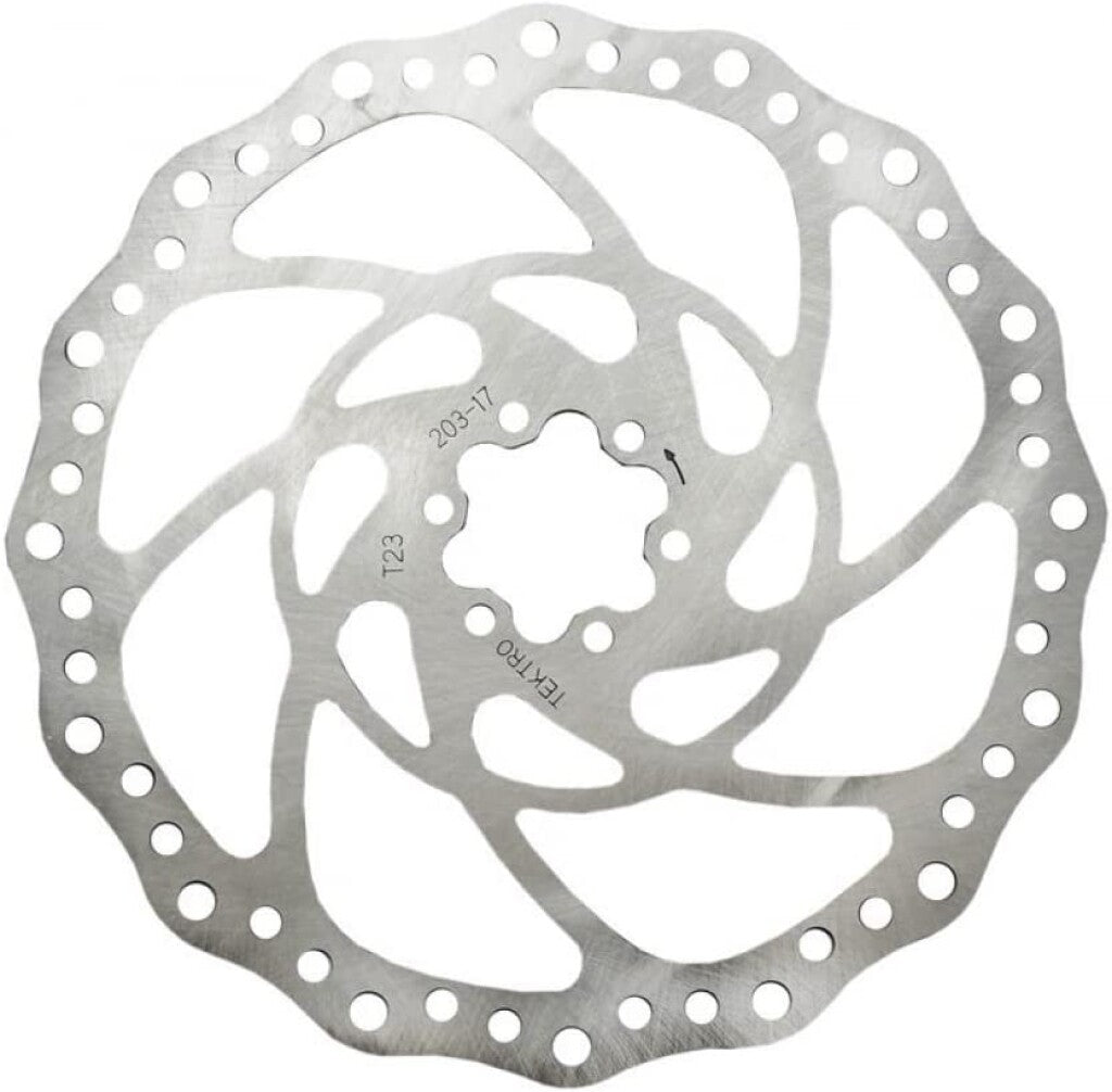 Tektro schijfrem rotor tr203-17 ø203 2.3mm, zilver
