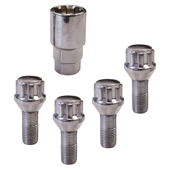 Carpoint Anti-diefstal wielbouten M12 x 1,5 L26 conisch 4 stuks