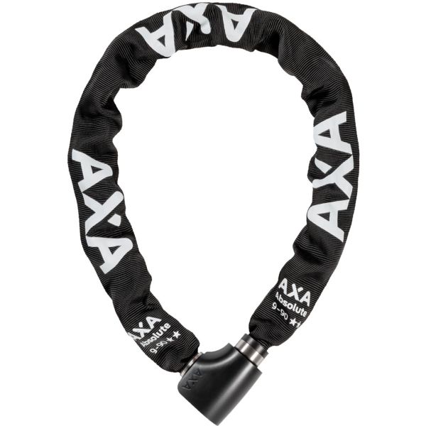 Axa Kettingslot absolute art2 - 9-90 met polyester hoes - zwart