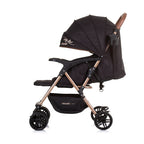 Chipolino april opvouwbare buggy met voetenhoes obsidian zwart