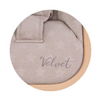 Chipolino Velvet Opvouwbare Wipstoel met Mobiel Sand Wood