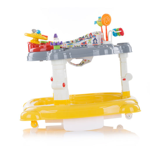 Chipolino joya lux 4-in-1 loopstoel 360° draaibaar opvouwbaar geel