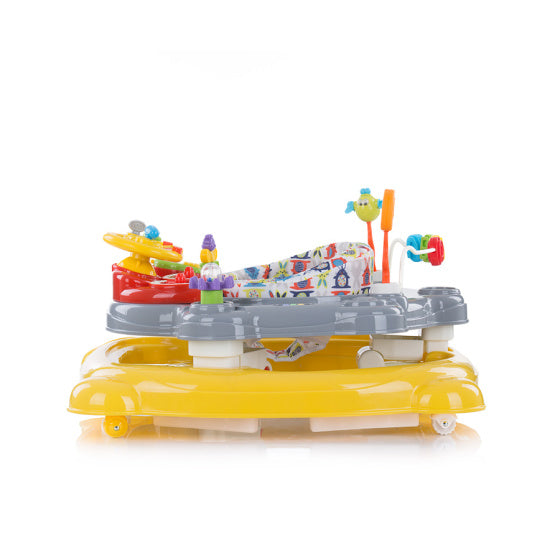 Chipolino joya lux 4-in-1 loopstoel 360° draaibaar opvouwbaar geel