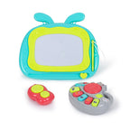 Chipolino Funny Game Loopwagen met Piano, Telefoon Tekenbord Grijs